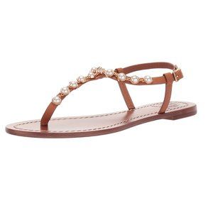 Tory Burch Emmy Pearl Sandal Tan